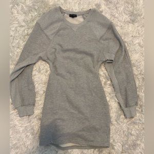 Backless sweater dress